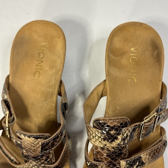 Vionic Radia Snakeskin Wedges Size 7 - Picture 3 of 6